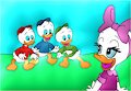Huey, Dewey, Louie and Webby (1987) by frogtable125