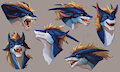 Expressive Dragon's Expression Sheet
