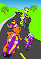 Tag, Gilber and Yip on the road (colored)