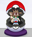 Flora The Zigzagoon Is Secured! (Commission) by Tho6Who4