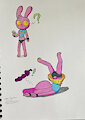 Dumb rabbit trips over nothing