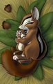 Chipmunk Mother and Baby by tamiasthechipmunk