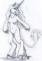 Traditional Sketch - Unicorn by MoonMochi