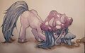 Jellycap sniffs mushroom