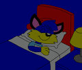 Alex the Fox Sleeping on the Bed