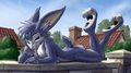 Buster-Lupin posing on a Stone Wall by tamiasthechipmunk