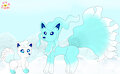 Alola Vulpix and Ninetales by CattyCarol