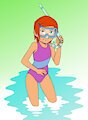 Gwen Swimsuit Snorkel by darkbunny666