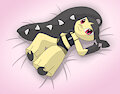 [comm] Mawile in bed (black undies) by PonPonTheDreambunny