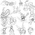 Character doodles