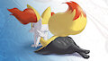 Homage braixen art by EryZ69