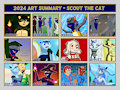 Scout the Cat's 2024 Art Summary