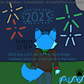 Happy New Years "My Last Artwork Of 2024" by MaxfluffTheCoonFox2002