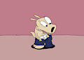 Rocko's Modern Life - Rocko Rama Putting on Jeans Redraw