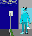 Terry the Blue Fox Welcomes to 2025