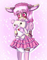 Shy Diapered Bunny