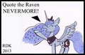 Princess Luna quotes Poe