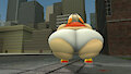 Big bunny in a bag city