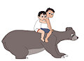 Up on bear
