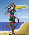 Comm for Byakko - Chainsaw Sora v1 by Rahir