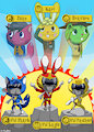 HTF Taiyō Sentai Sun Vulcan/Power Rangers: Solar Squad by SkullKingFox