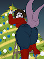 Mewtwo Atop the Tree by Halcyon