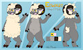 Edward the Sheep Ref sheet by JaketheBuizel