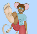 Rat girl foot by rattmin665