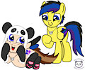 Seb the Pony's panda outfit