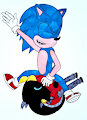 Sonic and a Motobug