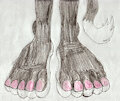 Zafiro's Pink Pedicure