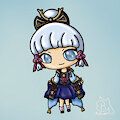 Kamisato Ayaka - Chibi Commission by riorioluu