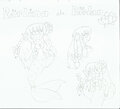 Unfinished Concept Sketch arts of Pearlina