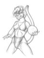 Todays sketch-cougar Volleyball by Artzilla60
