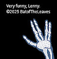 Leonard Nimoy's Hand X-Ray Pixel Art