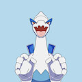 Lugia tries to grab you