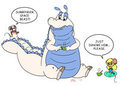When Space Gators come for tea by Kazi