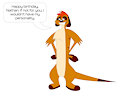 Timon's birthday greeting to Nathan Lane
