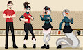 Goth Girl Snake Surprise by MentalCrash
