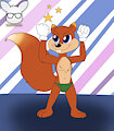 Conker in a Speedo