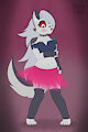 [Flat Color Comm] Loona in a skirt by AzureLight