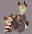 Johann, but this time he's reading! by Dewriter