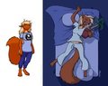Tammy the Sleepy Squirrel by ReDaDillio