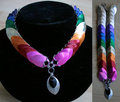 Rainbow and Silver Scale Collar