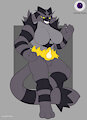 Gray Fur Incineroar Adopt-OPEN by ChaosEye