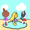 Puddle Walk -By slushythecat25-
