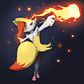 Braixen by MoonlitTear