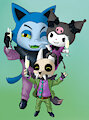eerie+kuromi+king phone wallpaper by Bull
