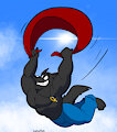 Allan's Air Dive by LupineAssassin