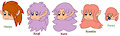 Knuckle Joe's Cousins with Hair Down